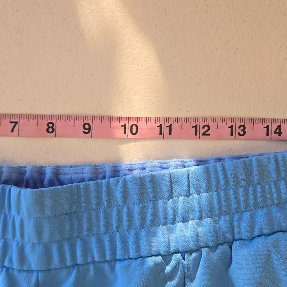 Athleta Tempo Mid Rise Wide Leg Track Pant Blue L - Picture 6 of 7